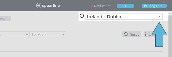 Timezone Dropdown Menu